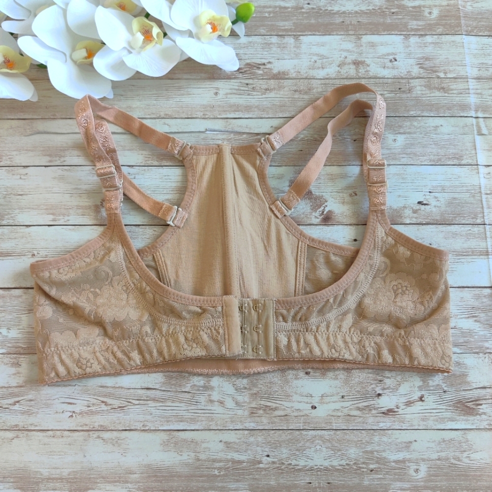 Chic shaper beige open bust shapewear size L EUC